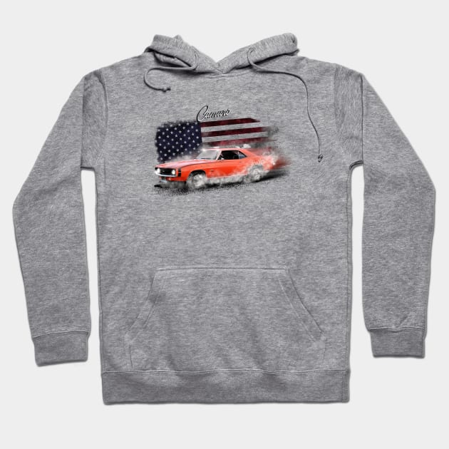 Classic American Muscle the Sublime Camaro 350 SS by MotorManiac Hoodie by MotorManiac